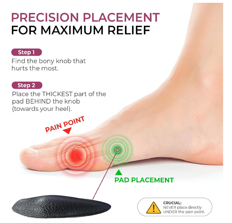 Welnove Metatarsal Pads for Women Men - Drip-Shape - Leather Ball-of-Foot Cushions for Forefoot Support