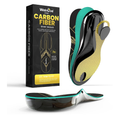 Carbon Fiber Sport Insoles with Arch Support - Welnove Shock Absorbing Performance Insoles for Running, Basketball, Baseball, Volleyball