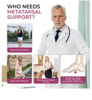 Welnove Metatarsal Pads for Women Men - 4 Pairs Leather Ball-of-Foot Cushions for Forefoot Support