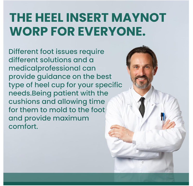 Plantar Fasciitis Heel Inserts for Heel Pain - Welnove 3/4 Shock-Absorbing Anti-Slip Gel Shoe Cushion Cups with Arch Support for Heel Spurs Flat Feet