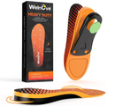 Welnove Heavy Duty Support Orthotics for High Arch & Flat Feet - Plantar Fasciitis Insoles