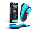 Hike Support Insoles - Welnove Carbon Fiber Insoles -Shoe Insert for Hiking Ourdoor Sport - Rigid Support for Turf Toe