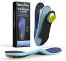 Carbon Fiber High Arch Support Insoles - Welnove Heavy Duty Support Inserts for Plantar Fasciitis,