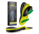 Work Orthotic Insoles for Plantar Fasciitis - (2 Pairs) Welnove Comfort Work Boot Insoles for Standing All Day