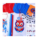 Winlyn 24 Sets Patriotic Craft Kits 4th of July Crafts DIY Owl Ornaments Decorations Art Sets Foam Owl with Red White Blue USA Flag Patriotic Star Stickers for Kids Party Favors Classroom Activities