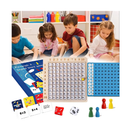 Wooden Math Addition Board Montessori Counting Toy Math Table Board Game Learning & Educational Preschool Blocks