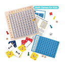 Wooden Math Addition Board Montessori Counting Toy Math Table Board Game Learning & Educational Preschool Blocks