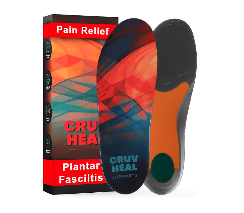 Work Orthotic Insoles - Anti Fatigue Medium Arch Support Shoe Insert Men Women - for Plantar Fasciitis Flat Feet Leg - Relieve Foot Pain