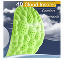 2 Pairs Insoles for Women Men - U-Shape Memory Foam Insoles - Super Soft 4D Cloud Insole