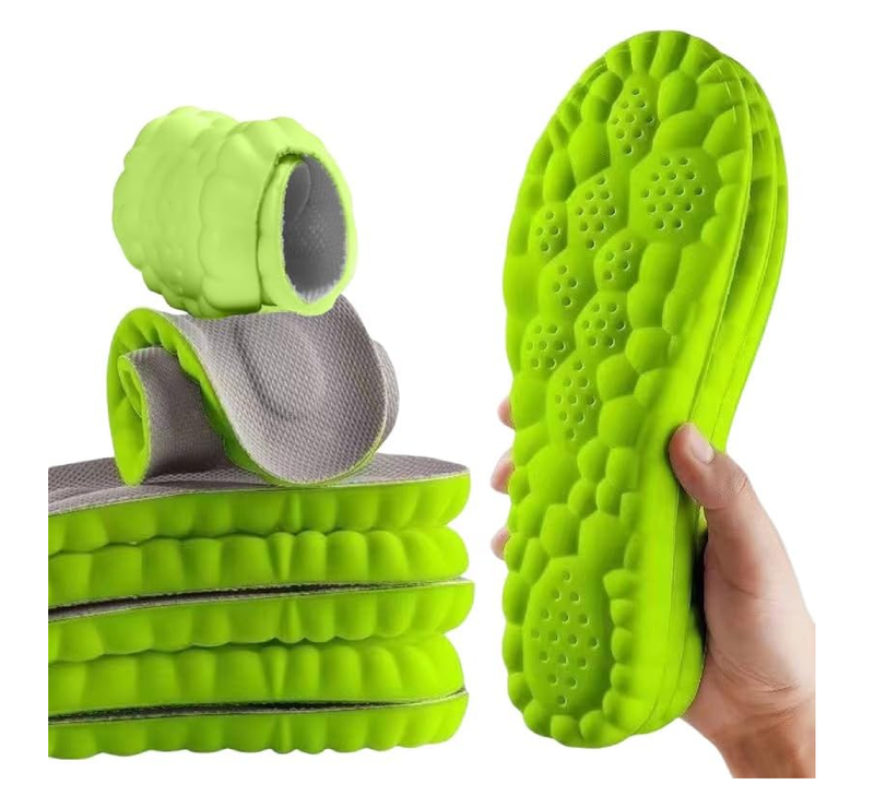 2 Pairs Insoles for Women Men - U-Shape Memory Foam Insoles - Super Soft 4D Cloud Insole