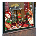 XIMISHOP 82PCS Christmas Snowflake Window Clings Stickers for Glass, Xmas Decals Decorations Holiday Snowflake Santa Claus Reindeer Decals for Party