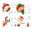 XIMISHOP 82PCS Christmas Snowflake Window Clings Stickers for Glass, Xmas Decals Decorations Holiday Snowflake Santa Claus Reindeer Decals for Party