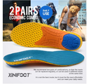 XINIFOOT 2 Pairs Professional Plantar Fasciitis Shoe Insoles Running Insoles High Elastic Cushioning Inserts