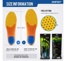 XINIFOOT 2 Pairs Professional Plantar Fasciitis Shoe Insoles Running Insoles High Elastic Cushioning Inserts