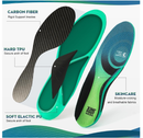 XINIFOOT Carbon Fiber Insole Performance Insoles Shock Absorbing Sport Shoe Insoles for Running, Basketball,