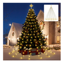 XUNXMAS Christmas Decoration String Lights Outdoor Indoor, 320 LED Drop Fairy Tree Lights Christmas Tree Decorations with 8 Models & Memory Function (Warm White)