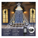 XUNXMAS Christmas String Lights Outdoor Decoration 317 LED Star Fairy String Lights 8 Modes & Waterproof for Party Wedding Patio Yard New Year Holiday Indoor Outdoor Cool White