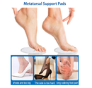Metatarsal Pads for Women - Clear Gel Ball of Foot Cushions for High Heels | All-Day Pain Relief & Non-Slip Comfort