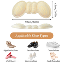 12 Pairs Anti-Slip Heel Cushion Grips Liner Inserts Heel Pads for Shoes Slipping Protectors for Loose Dress Shoe Too Big Boots Men Women