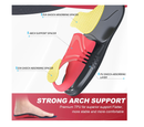 Plantar Fasciitis Insoles 200+lbs Heavy Duty Support Pain Relief High Arch Flat Foot Orthotic Work Shoes Boots Cushioning Insoles