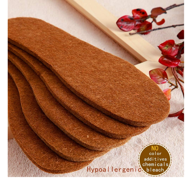 Soft Alpaca Wool Felt Winter Warm Shoe Boot Insoles