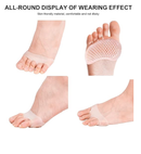 Metatarsal Pads Women Men 6 Pack, Reusable Gel Ball of Foot Cushion for Women High Heels, Foot Pads for Pain Relief for Shoes Pads,