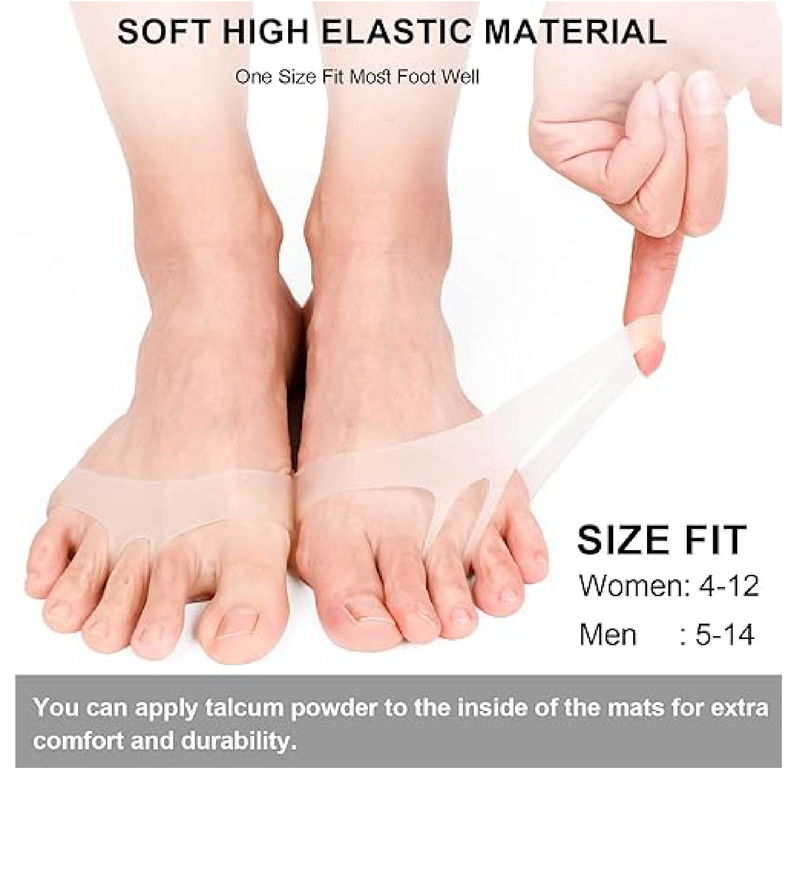 Metatarsal Pads Women Men 6 Pack, Reusable Gel Ball of Foot Cushion for Women High Heels, Foot Pads for Pain Relief for Shoes Pads,