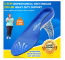 220+lbs Plantar Fasciitis High Arch Support Insoles Men Women-Orthotics Shoe Inserts