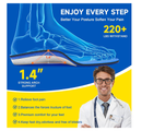 220+lbs Plantar Fasciitis High Arch Support Insoles Men Women-Orthotics Shoe Inserts