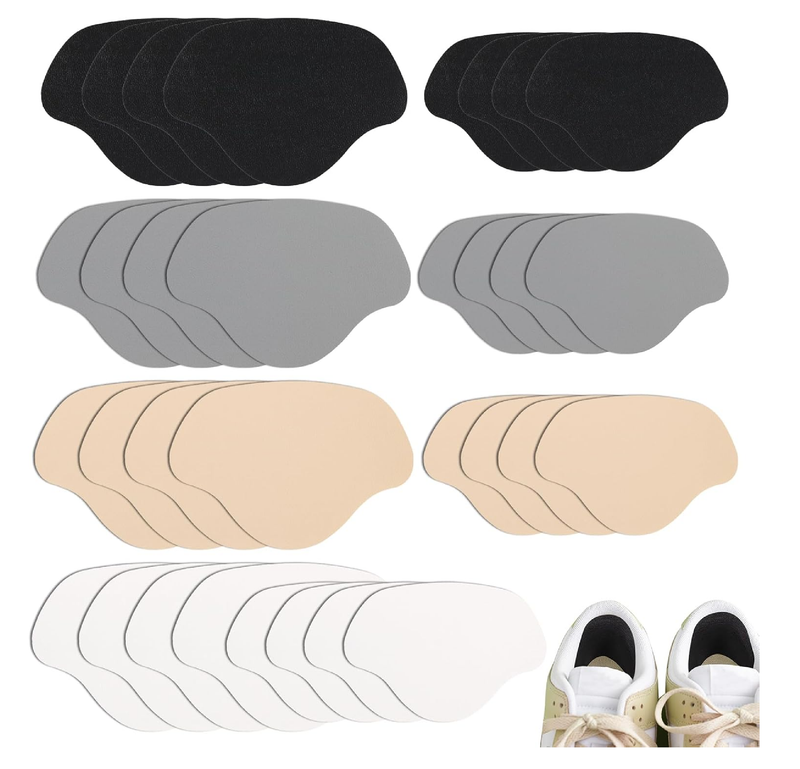 16 Pairs Shoe Heel Repair Patches, Quick Self-Adhesive Inside Sneaker Holes Patches,