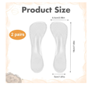 2 Pairs Weight Shifting Insoles for High Heels 3/4 Women's 6-7.5 Transparent Gel High Heel Inserts Comfort Pads for Women Adhesive Inserts