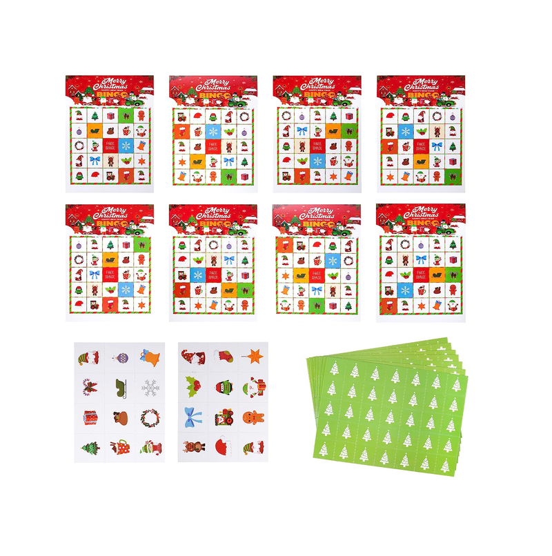 Yolyoo Christmas Party Bingo Game Bingo Game Table Games Party Supplies 24 Players Xmas Activities