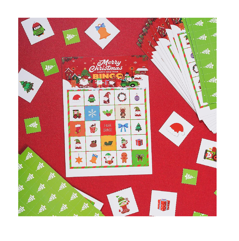 Yolyoo Christmas Party Bingo Game Bingo Game Table Games Party Supplies 24 Players Xmas Activities