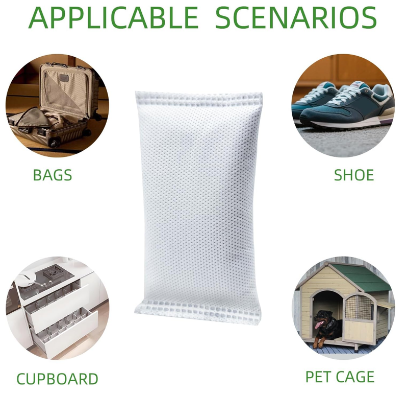 10 Pack Shoe Deodorizer,Activated Charcoal Odor Absorber,Reusable Odor Eliminator for Shoes,