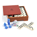 ZOOCEN 3in1 Table Game Set Dominoes Playing Cards and Dices Game Set for Family