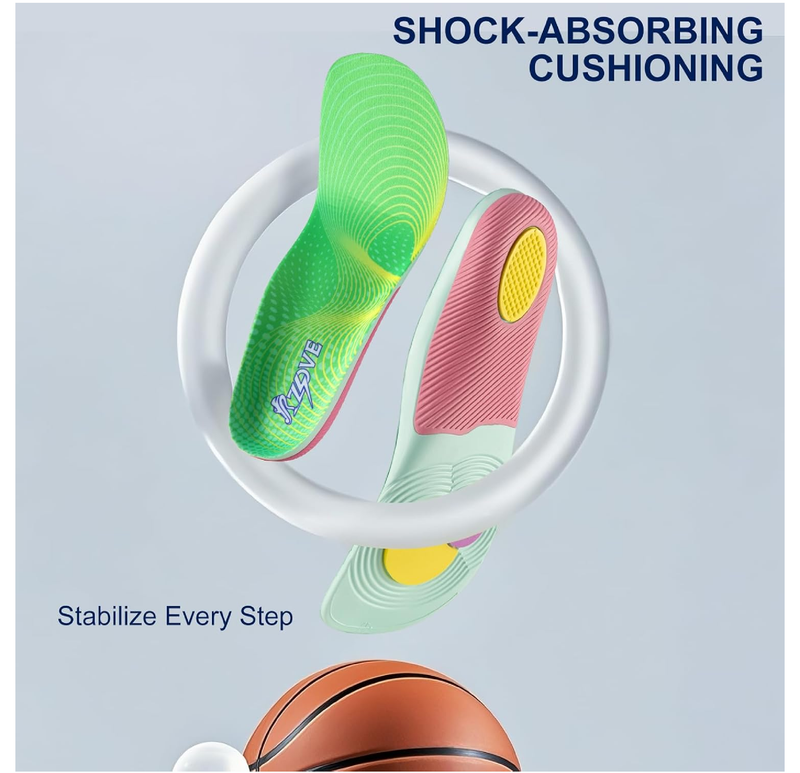 ZOVE Plantar Fasciitis Insoles for Unisex Extra Wide Width Shoe Insoles Arch Support Orthopedic Shoes