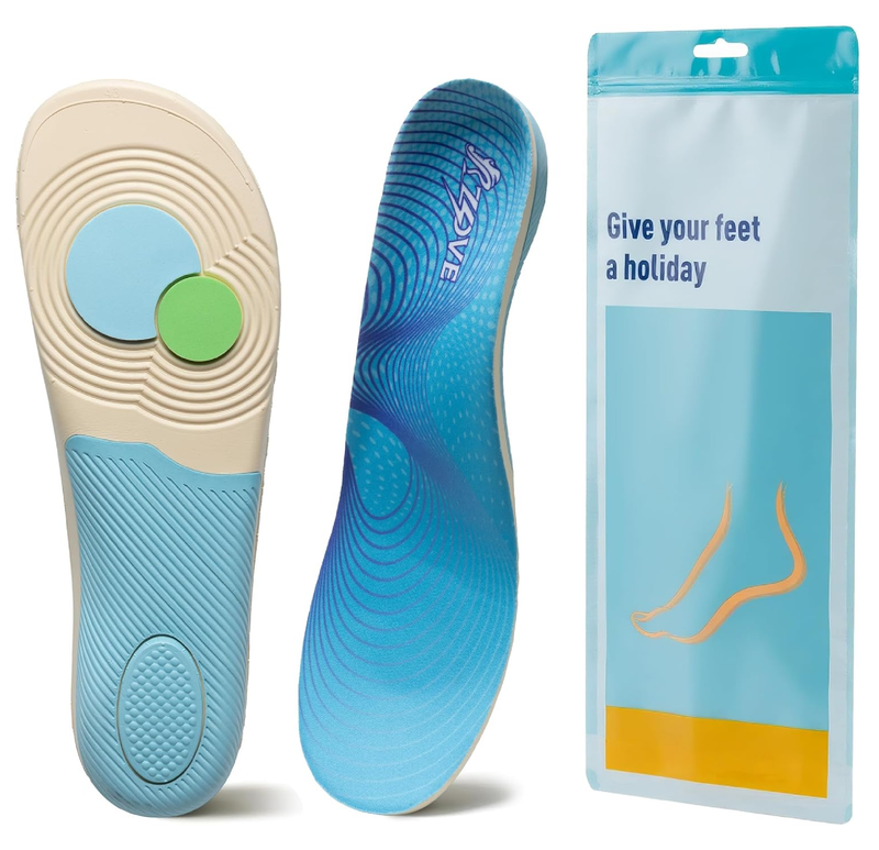 ZOVE Plantar Fasciitis Insoles for Unisex Extra Wide Width Shoe Insoles Arch Support Orthopedic Shoes