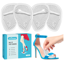 Ball of Foot Cushions (2 Pairs Gel Shoe Inserts), Heel Inserts for Women, Non Slip Heel Pads,