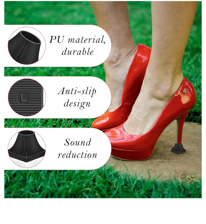 10Pairs High Heel Protectors, 5 Sizes Heel Repair Caps Covers & Heel Stoppers Heel Cover Cups Replacement