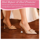 10Pairs High Heel Protectors, 5 Sizes Heel Repair Caps Covers & Heel Stoppers Heel Cover Cups Replacement
