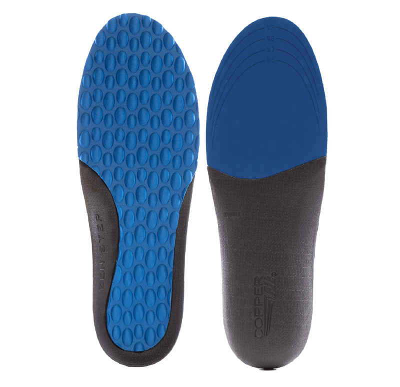 Copper Fit Women's Zen Step Comfort Insole, 1 Pair of Size 6-10, Pack of 1 Blue