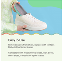 ZenToes Diabetic Cushioned Insoles for Men and Women, Shock Absorbing Plastazote Foam Pads for Plantar Fasciitis,