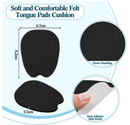 Zhanmai 9 Pairs Large Felt Shoe Tongue Pads Adhesive Tongue Pads for Shoes Non Slip Cushion Inserts
