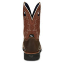 Tony Lamas Boots Men's Footwear Work Fireball 11" Composite Toe WAterproof Work Boot Color Tan image 4