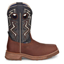 Tony Lamas Men's Footwear Work Force 11" Wide Square Composite Toe Waterproof Work Boot Color Dark  Brown image 2