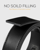 CHAOREN Men's Leather Ratchet Belt | Basic Anodized / Black | 35mm — 5