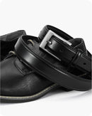 CHAOREN Mens Leather Gift Belt | Basic Black | 1 1/8" — 3