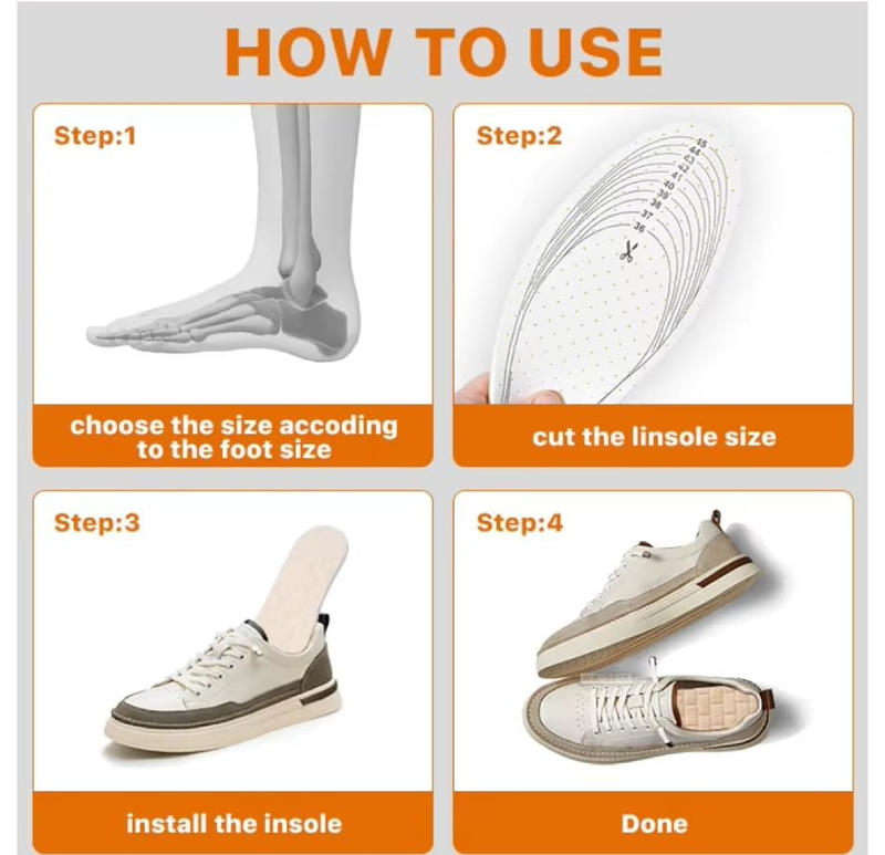 Biotechcare 100% Pure Wool Insoles for Women – Warm Shoe Inserts for Winter, Cut to Size,