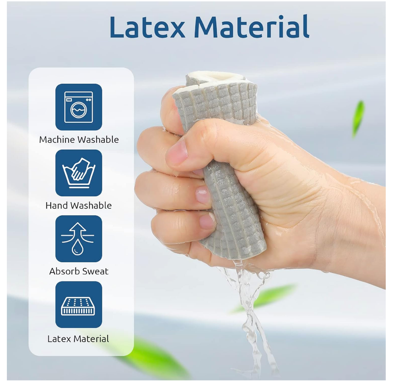 6 Pairs Barefoot Shoe Insoles,Breathable Shoes Inserts,Latex Foam Insoles,Washable and Cuttable,Replacement Insoles