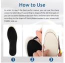6 Pairs Barefoot Shoe Insoles,Breathable Shoes Inserts,Latex Foam Insoles,Washable and Cuttable,Replacement Insoles
